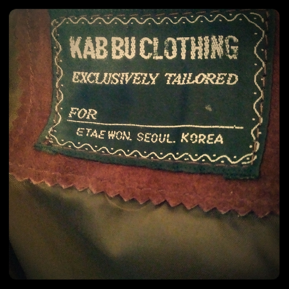 KAB BU suede vest and skirt suit